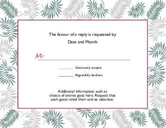 Enchanted Pine Reply Cards