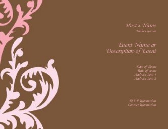Flirty Chocolate Swirl Hen Night Invitations