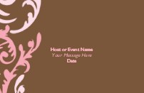 Flirty Chocolate Swirl Save the Date Magnets