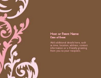 Flirty Chocolate Swirl Large Save the Date Magnets
