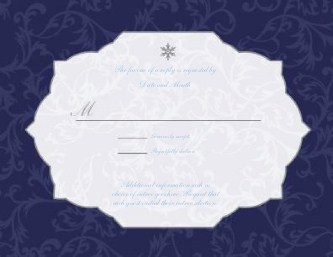 Midnight Snow Reply Cards