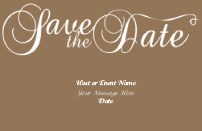 Milk Chocolate Flourish Save the Date Magnets