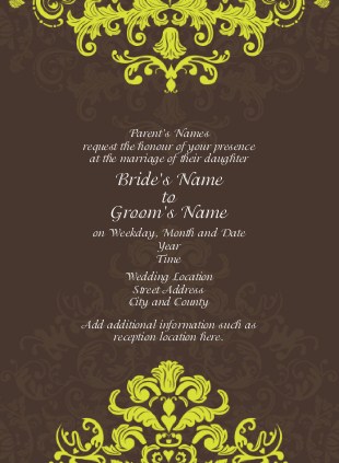 Regal Twist Wedding Invitations