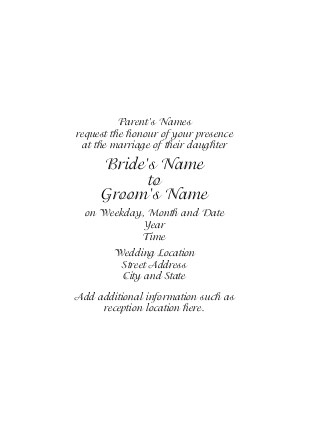 Solid White Wedding Invitations