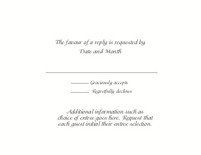 Solid White Reply Cards