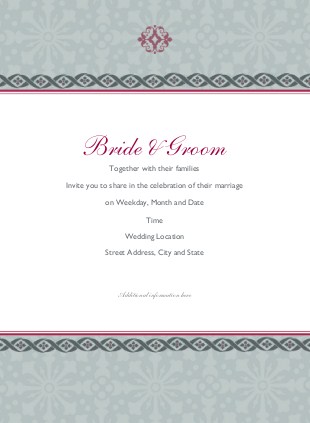 Subtle Winter Elegance Wedding Invitations