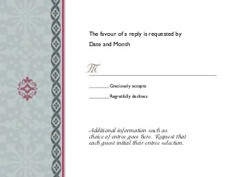 Subtle Winter Elegance Reply Cards