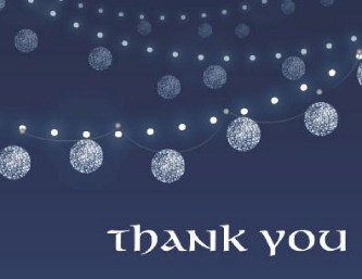 Twilight Affair Wedding Thank You Cards