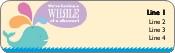 Whale of a Shower Return Address Labels