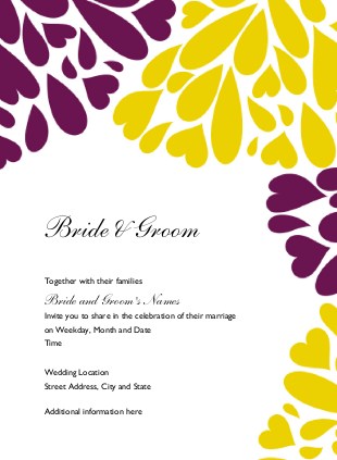 Autumn Drops Wedding Invitations