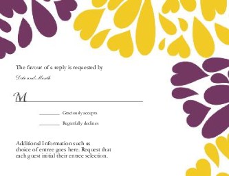 Autumn Drops Reply Cards