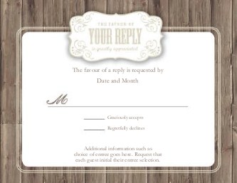 Boot Scootin' Hoedown Reply Cards