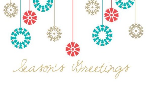Bright Winter Greetings Personalised Christmas Cards