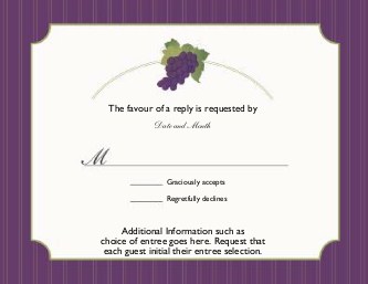 Eat, Drink and Be Married Reply Cards