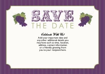 Eat, Drink and Be Married Standard Sized Save the Date Postcards