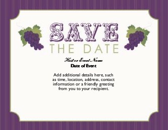 Eat, Drink and Be Married Large Save the Date Magnets