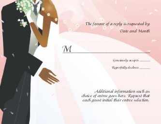 Honour and Cherish Reply Cards