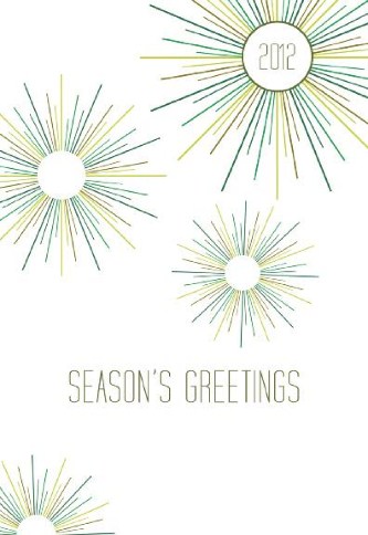 Burst of Happiness Personalised Christmas Cards