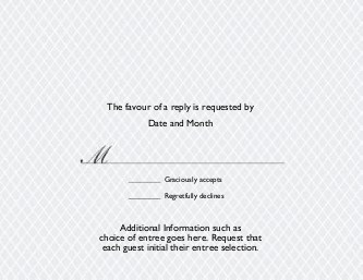 Dressy Affair Reply Cards