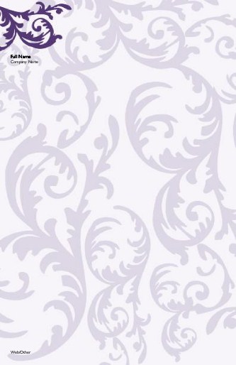 Flirty Purple Swirl Large Note Pads