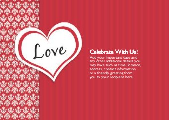Funky Fleur de Love Standard Sized Save the Date Postcards