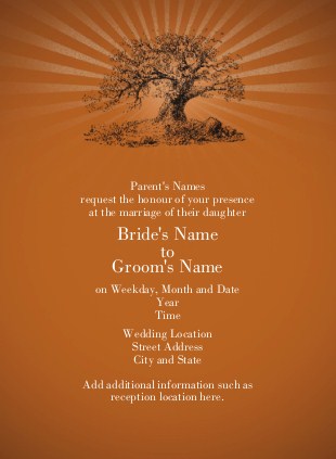 Rooted in Love Wedding Invitations