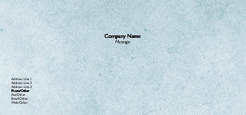 Venetian Blue Full Colour Compliment Slips
