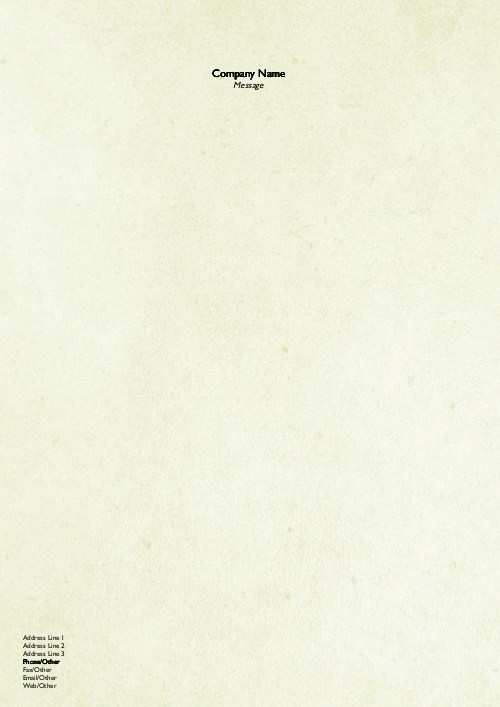 Venetian Green A4 Letterhead