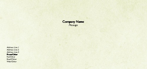 Venetian Green Full Colour Compliment Slips