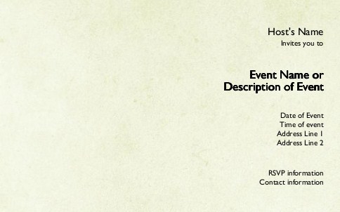 Venetian Green Postcard Invitation-Oversized
