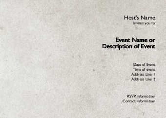 Venetian Grey Postcard Invitation-Standard