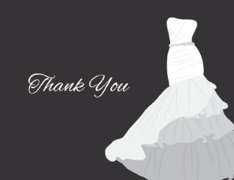 Dressy Affair Wedding Thank You Cards