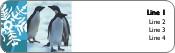 Penguin Greeting Return Address Labels