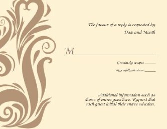 Perfectly Patterned Reply Cards