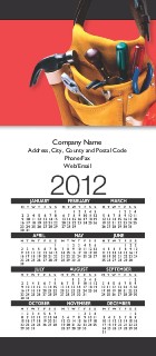 Tool Belt with Tools Slim Calendar Cards