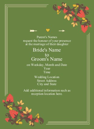 Boho Bloom Wedding Invitations