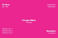 Name in Neon Full Colour Business Cards