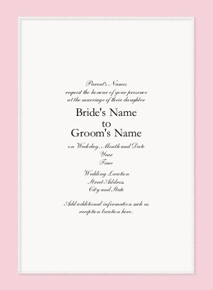 Pretty in Pearls Wedding Invitations