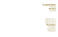 Solid White(Gold Ink)