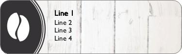 Coffee Bean Return Address Labels