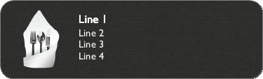 Formal Flatware Return Address Labels