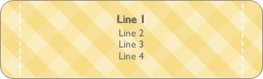 Gingham Rolling Pin Return Address Labels