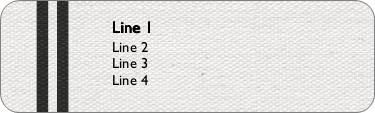 Linen Ribbon Return Address Labels