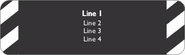 Right Stripe Return Address Labels