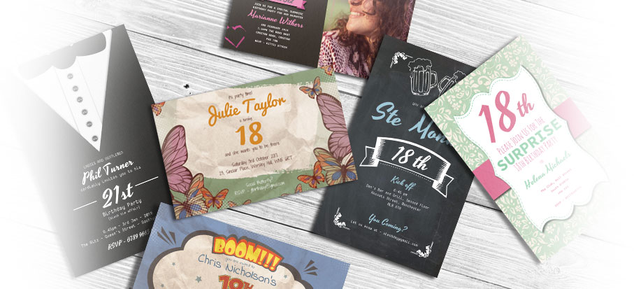 Personalized party invitations shop online