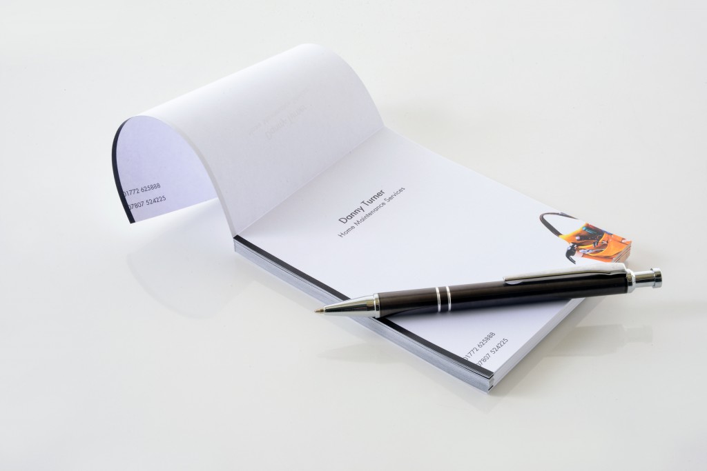 Small Custom Notepad and Pen