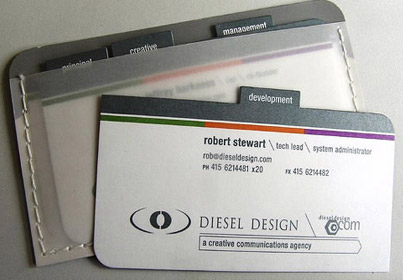 DIESEL design business cards DIESEL design business cards