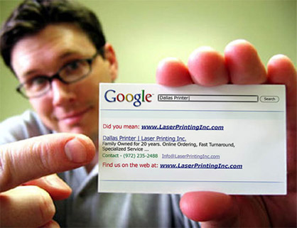 Google Business Card Idea