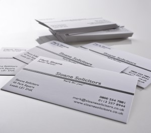 Raised Print Business Cards