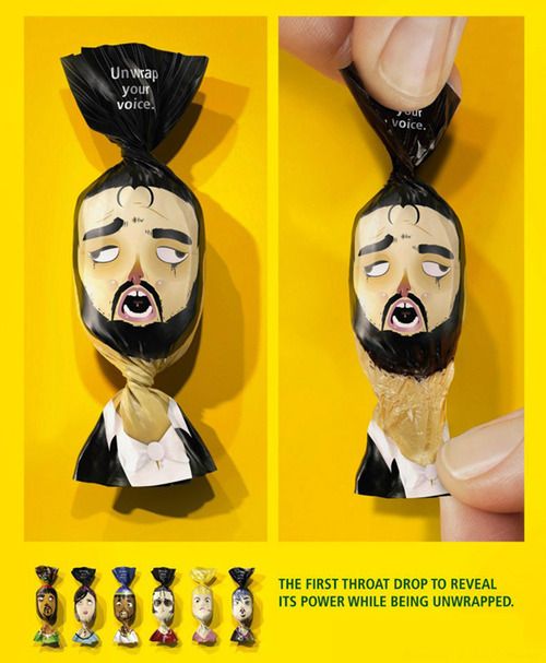 Creative Throat Sweet Packaging
